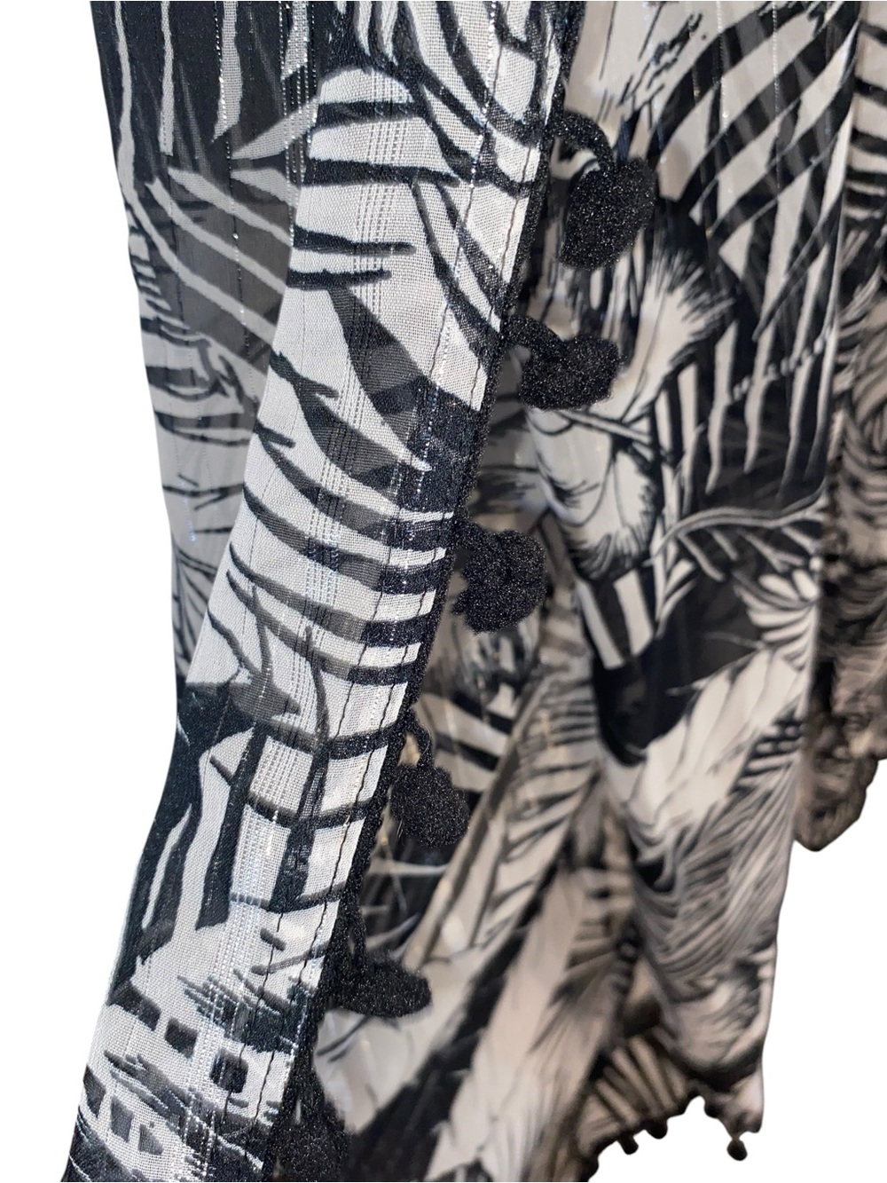 Club Z Wide Leg Beach Pant Sheer Cover Up Resortwear vacation poolside - Picture 7 of 10